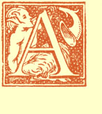 Decorated letter A