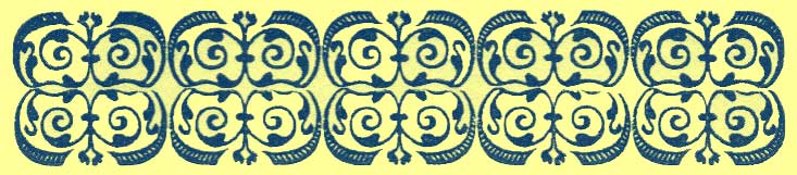 Larger black and white decorative rectangule, with repeating tracery design motifs Type 2.