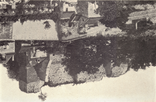 Black and white photograph of Château de Chinon, France, taken in the late 19th century.