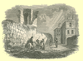 Part of the wall of Newcastle-upon-Tyne