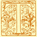 Block Print of the decorated letter T