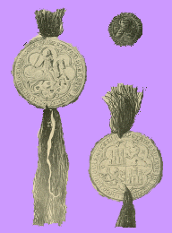 Two seals of Peter, king of Castile